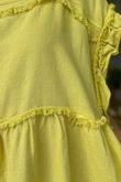 Made in Italy Sandbar Linen Blend Square Neck Smock Bamboo